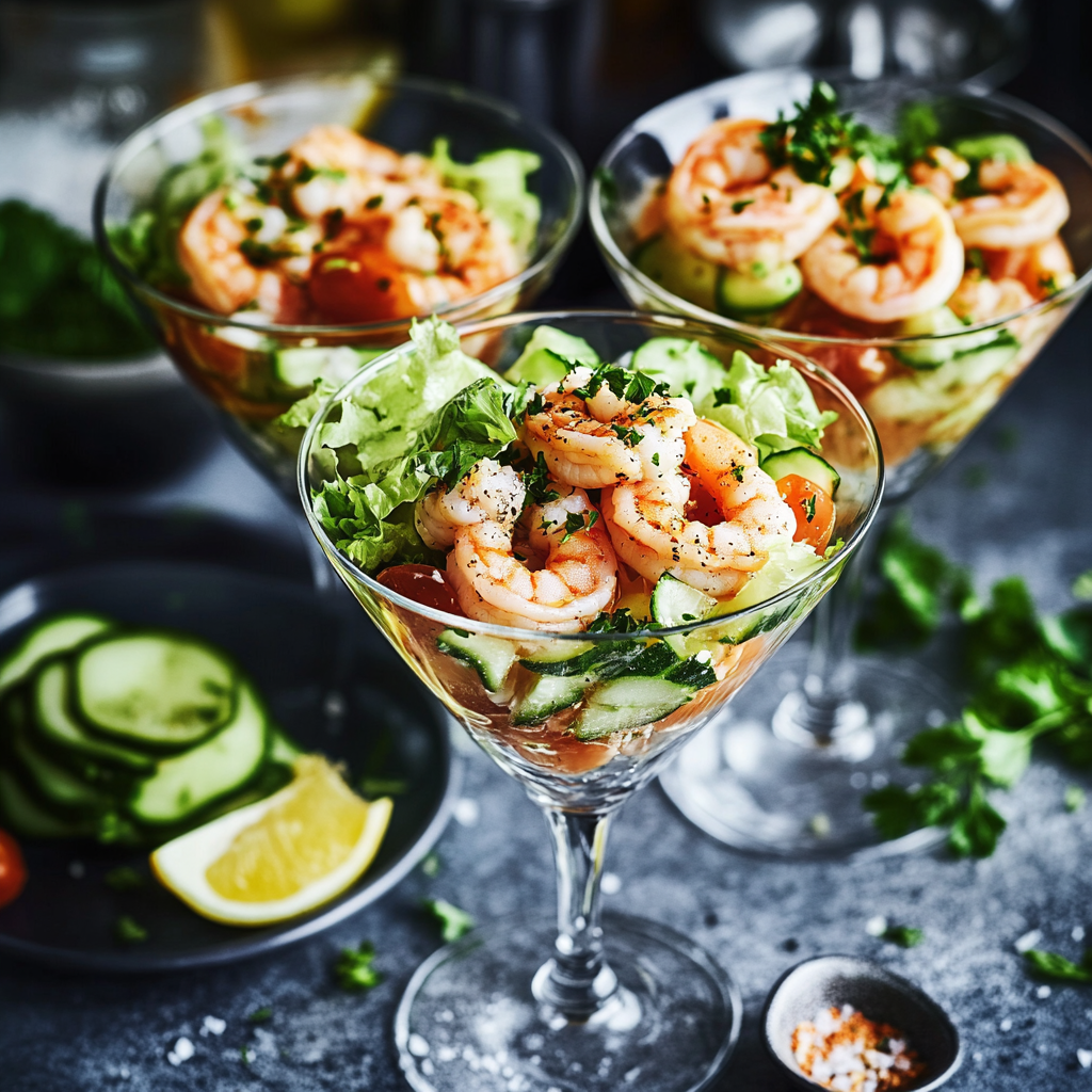 Zesty Prawn Cocktail with Fresh Herb Dressing Recipe Zesty Prawn Cocktail with Fresh Herb Dressing Recipe