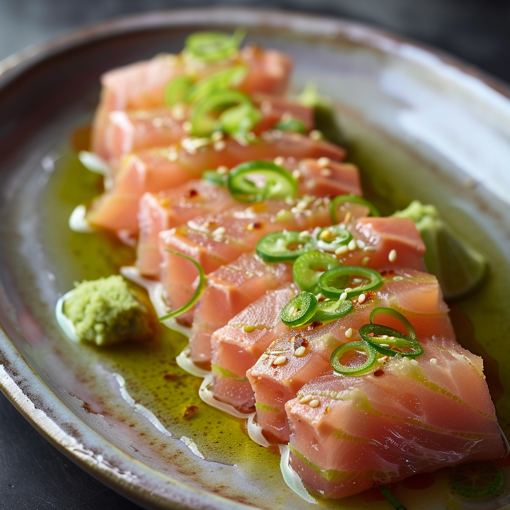 Lime Infused Yellowfin Tuna Sashimi Recipe