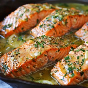 Garlic Butter Salmon with Fresh Herbs Recipe