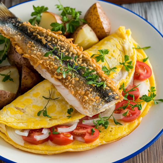 Aussie-Style Crispy Dulong Fish Omelette recipe