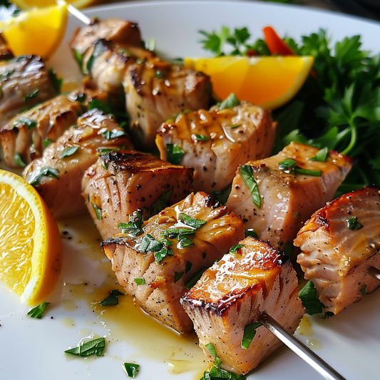 Citrus Herb Tuna Steak Skewers