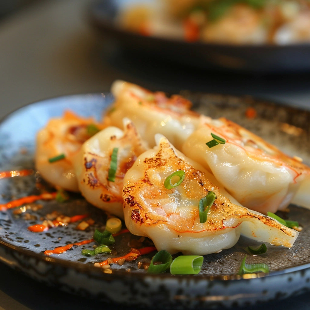 Prawn Gyoza Cooked