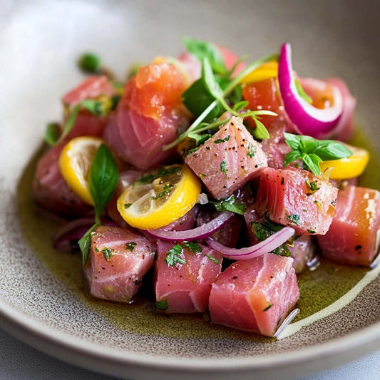 Zesty Herb Tuna Skewers