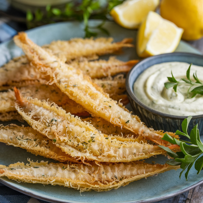 Crispy Whitebait with Zesty Aioli