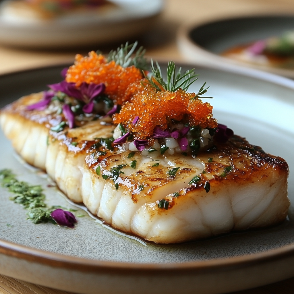 Quick and Easy Parchment-Baked Fish with Sundried Mullet Roe