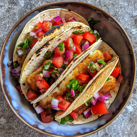 Fish Tacos with Tomato Salsa