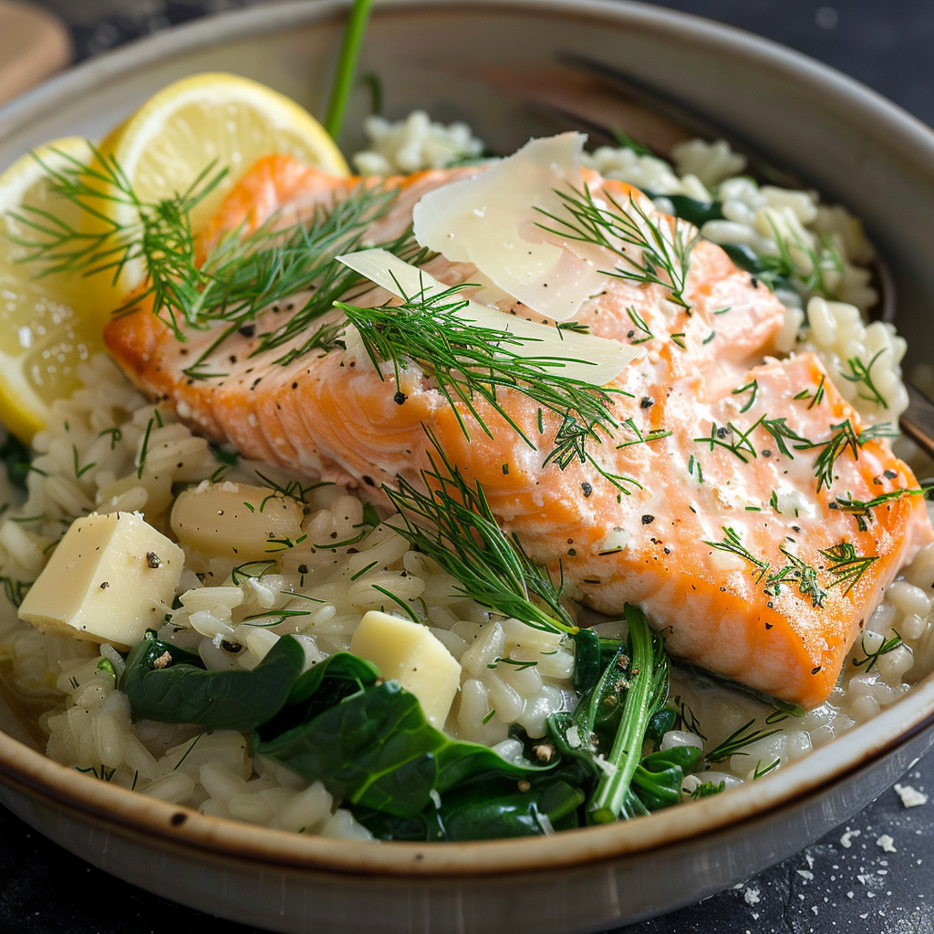 One Pot Salmon and Fennel Risotto Recipe