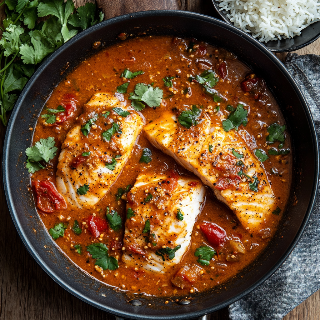 Barramundi in Spiced Tomato-Coconut Sauce Recipe