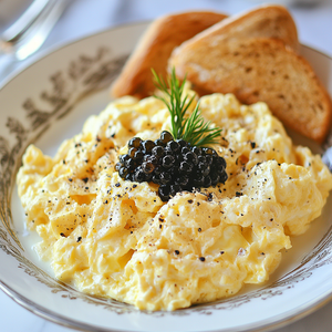 Luxe Caviar Scrambled Eggs Recipe