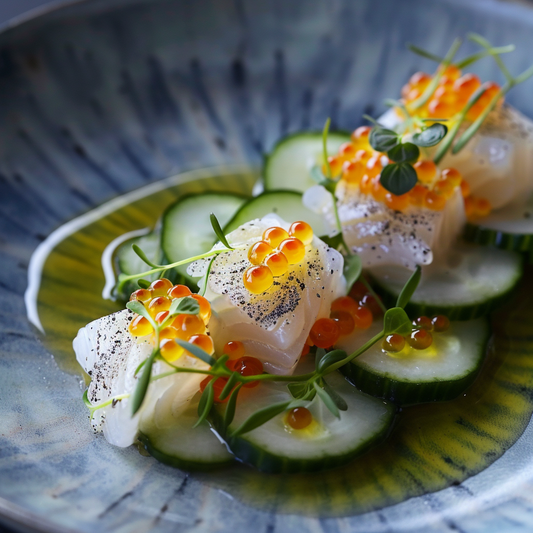 Zen Garden Murray Cod Sashimi with Cucumber Salad Recipe