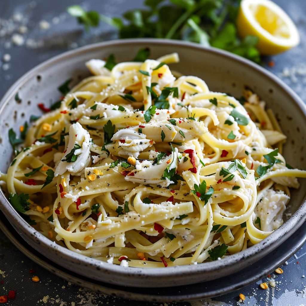 Spicy Crab and Herb Linguine Recipe