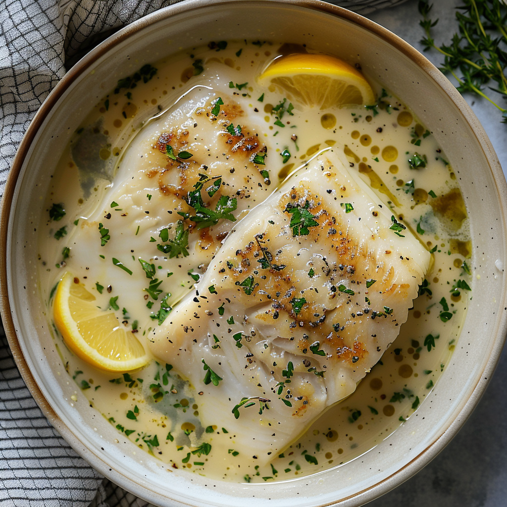 Herbed John Dory in White Wine Broth Recipe