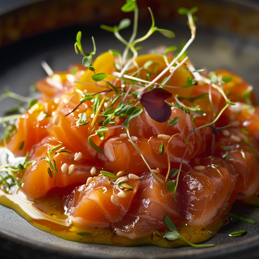 Zesty Yuzu King Salmon Tartare Recipe