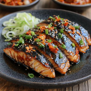 Spicy Grilled Mackerel with Korean Marinade Recipe