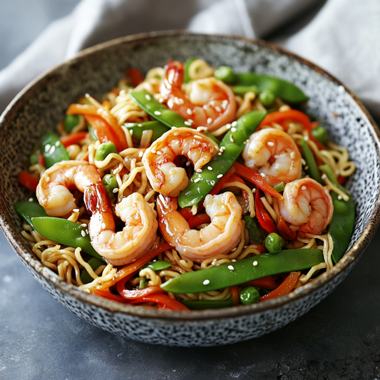 Quick Prawn Stir-Fry with Noodles Recipe