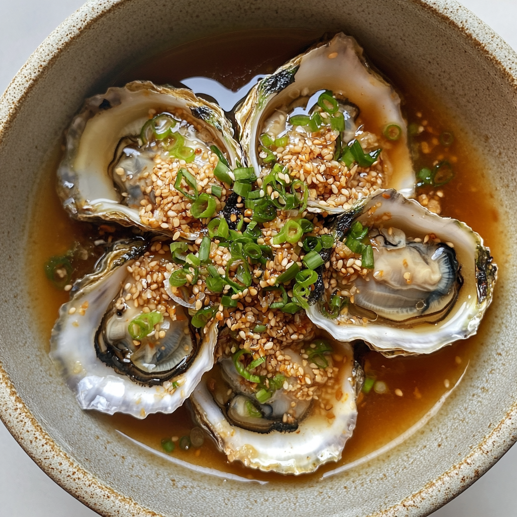 Zesty Korean-Style Marinated Oysters Recipe