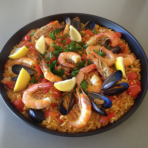 Celebratory Seafood Paella Recipe