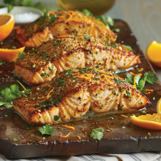 Citrus-Seared Salmon with a Tangy Orange Crust Recipe