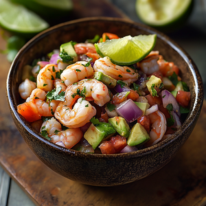 Citrus Prawn Ceviche with Fresh Coriander Recipe