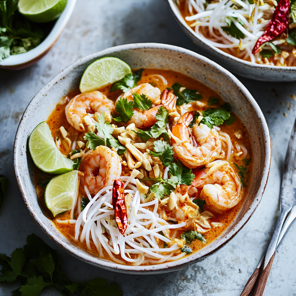 Creamy Prawn Laksa Bowl Recipe