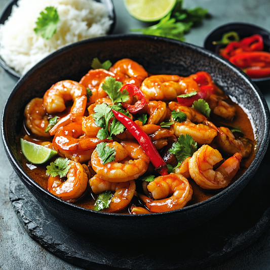 Sweet, Sour, and Spicy Prawn Stir-Fry Recipe