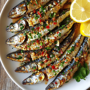 Grilled Sardines with Chilli, Garlic & Lemon Zest Recipe