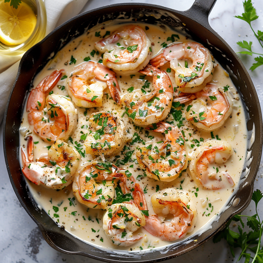 Velvety Garlic Butter Scampi Recipe