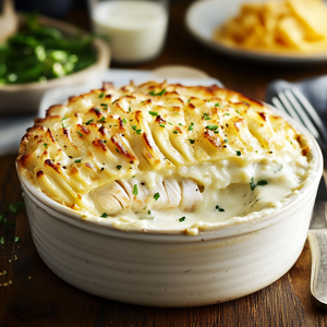 Creamy Snapper Pie with Cheesy Potato Topping Recipe