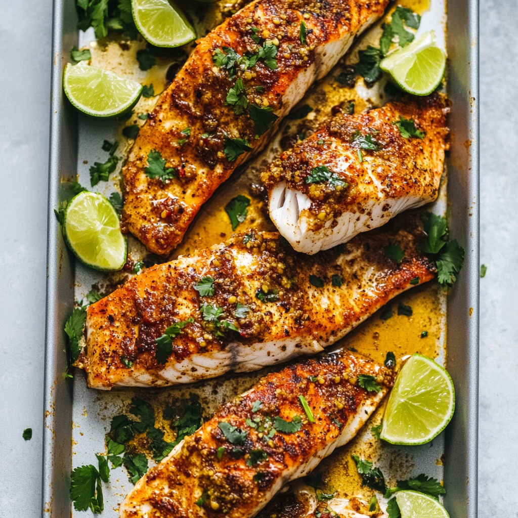 Spiced Broiled Snapper Fillets Recipe