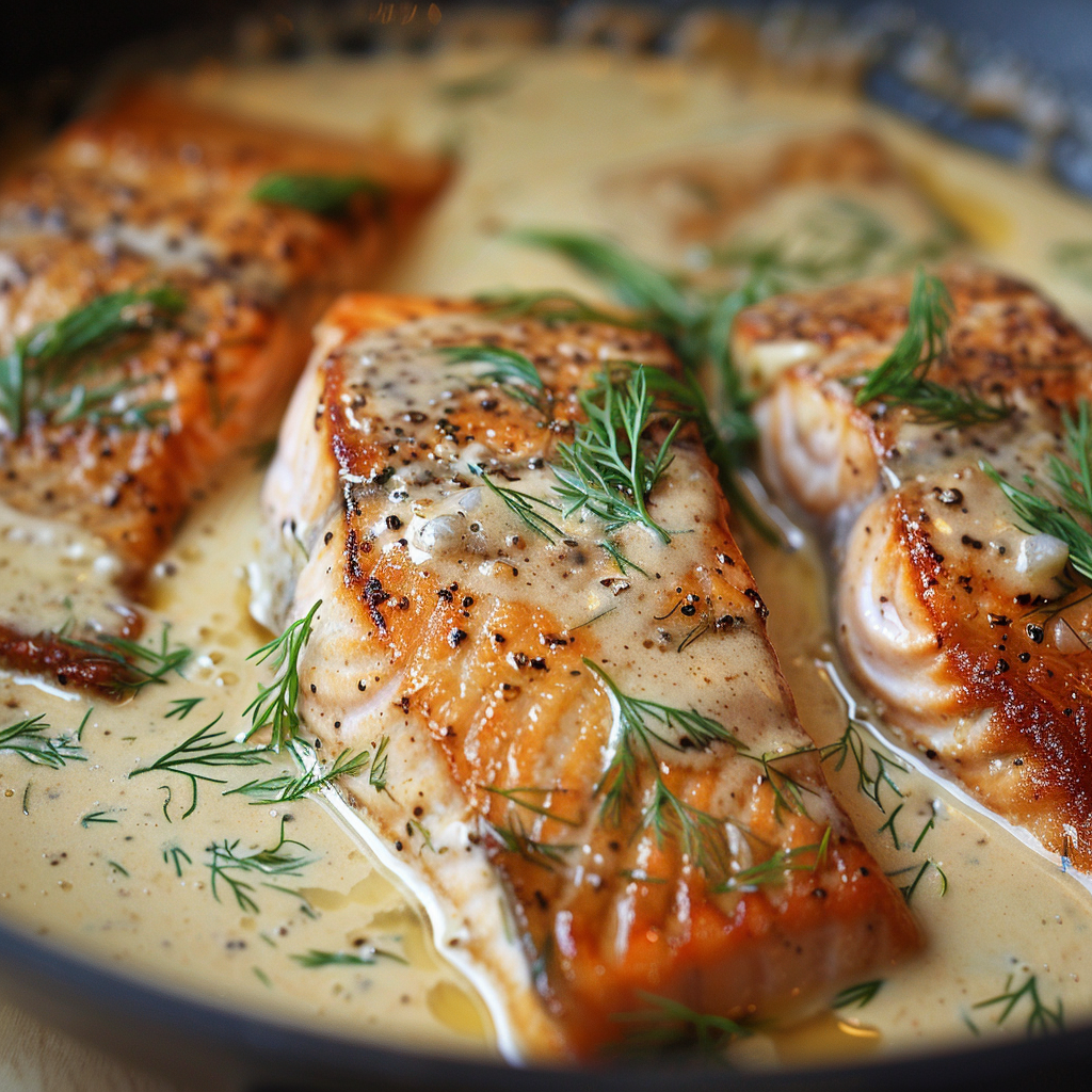 Creamy Dill and Mustard Sauce with Trout Recipe