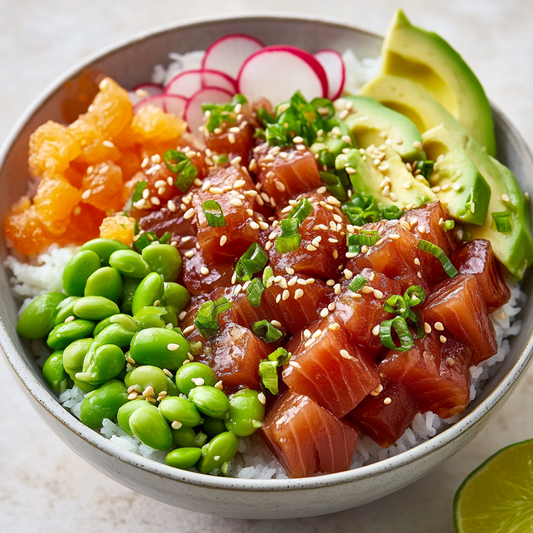 Tuna Poke Bowl with a Zesty Citrus Twist Recipe