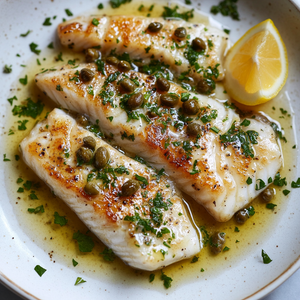 Pan-Seared Turbot with Brown Butter and Capers Recipe