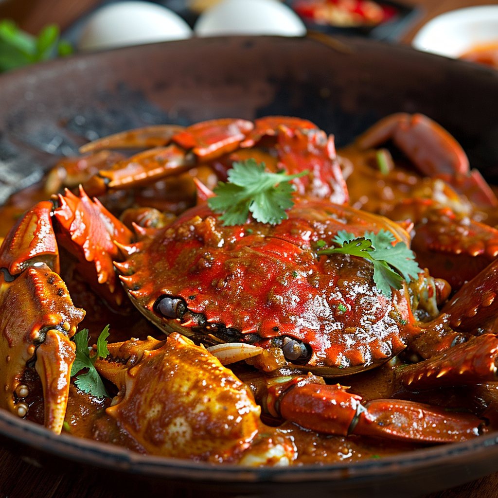 Spicy Tomato Garlic Mud Crab Recipe