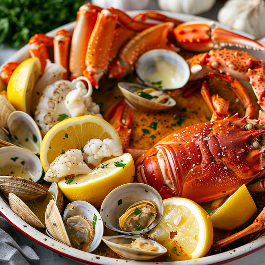 Luxurious Shellfish Boil with Garlic Butter Recipe