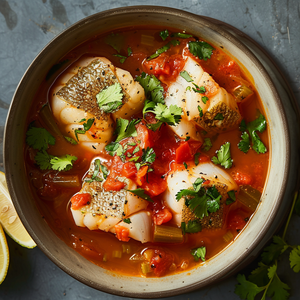 Mediterranean Cod Soup Recipe
