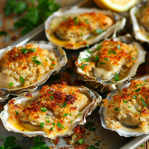Creole Crab Baked Oysters Recipe