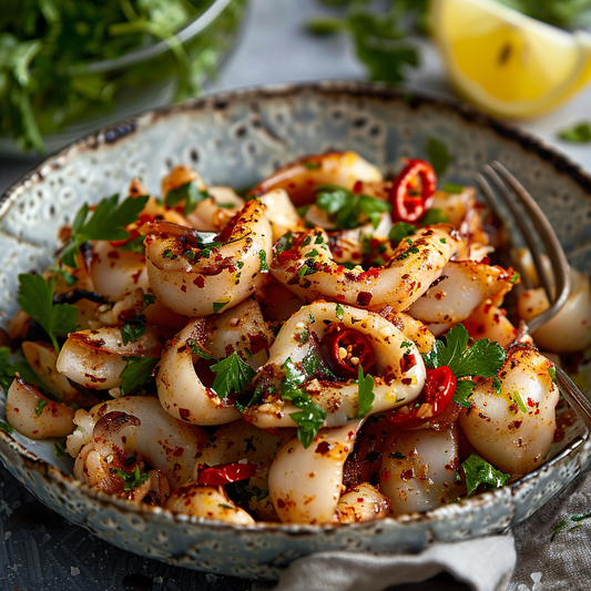 Sizzling Chilli Garlic Cuttlefish Recipe