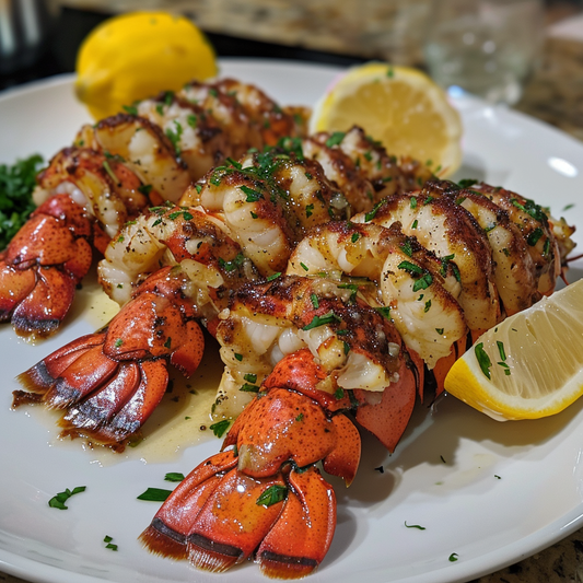 Grilled Lobster Tails with Garlic Lemon Butter Recipe