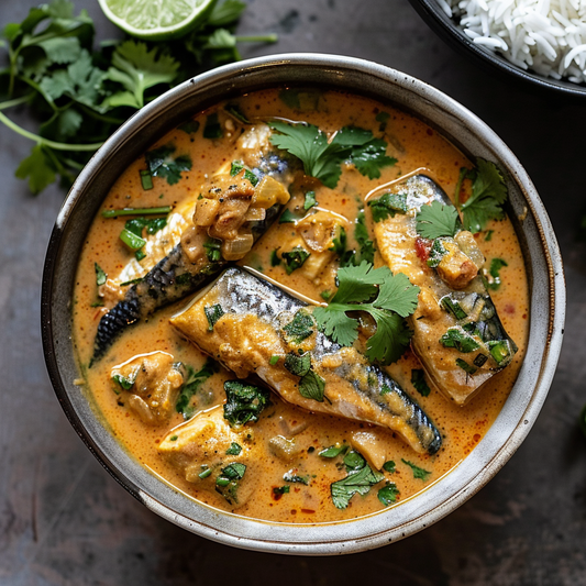 Zesty Mackerel Curry with Coconut and Coriander Recipe