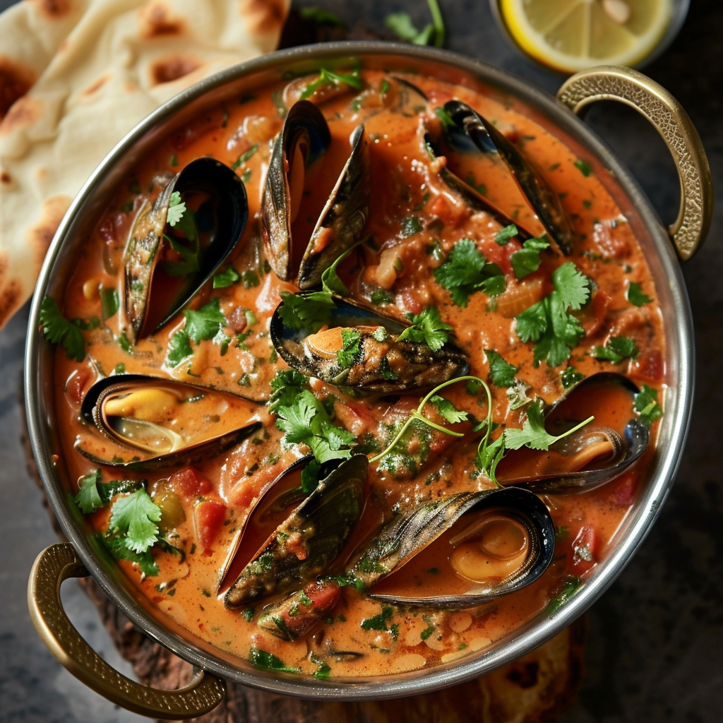 Mussel Curry with Tangy Tomato Infusion Recipe