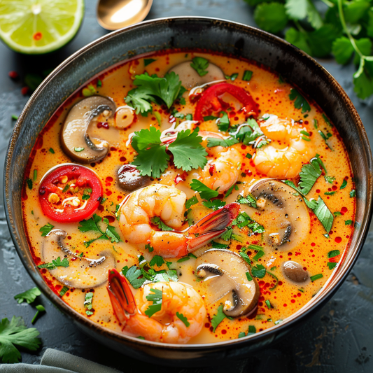 Fiery Prawn Soup Recipe