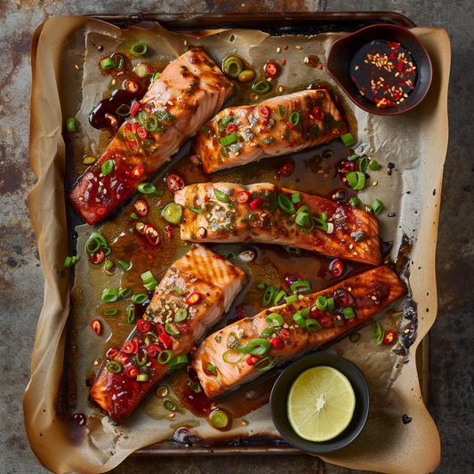 Sweet Chilli Glazed Slow-Roasted Salmon Recipe