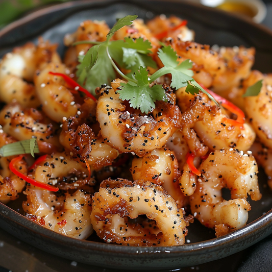 Spectacularly Crispy Sea Salt Squid