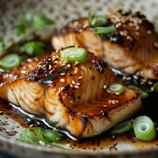 Miso-Glazed Toothfish with Sesame Dressing Recipe