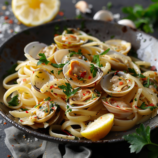 Coffin Bay Cockle Linguine with White Wine Sauce Recipe