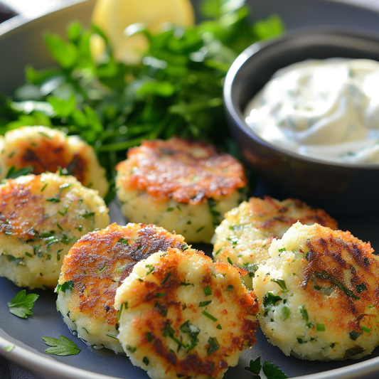 Whiting Fish Cakes with Tarragon Mayo Recipe