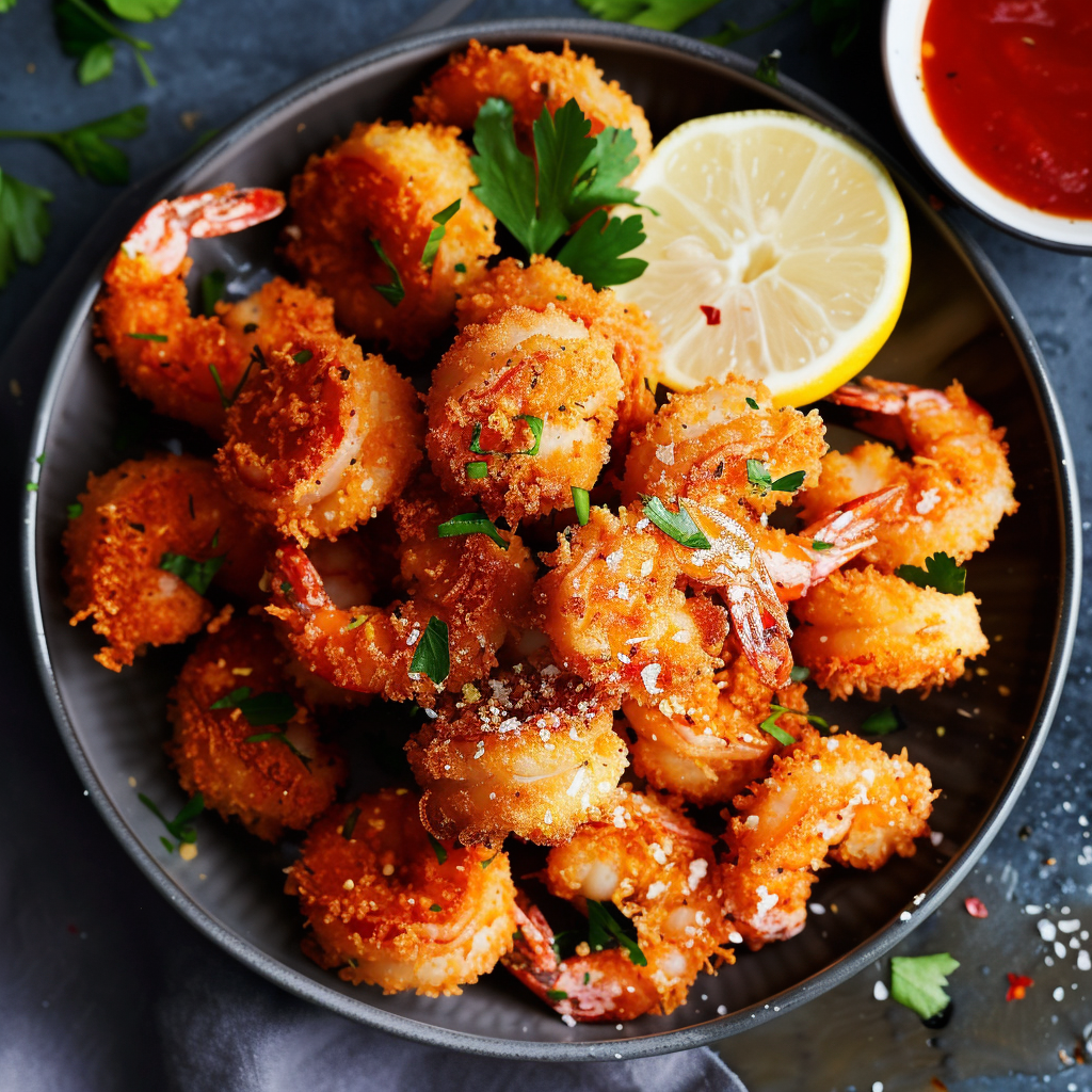 Golden Air-Fried Prawn Bites Recipe