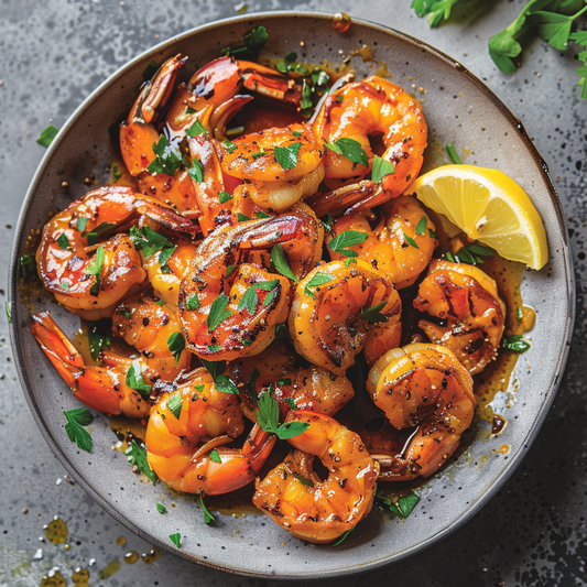 Maple-Glazed Air Fryer King Prawn Recipe