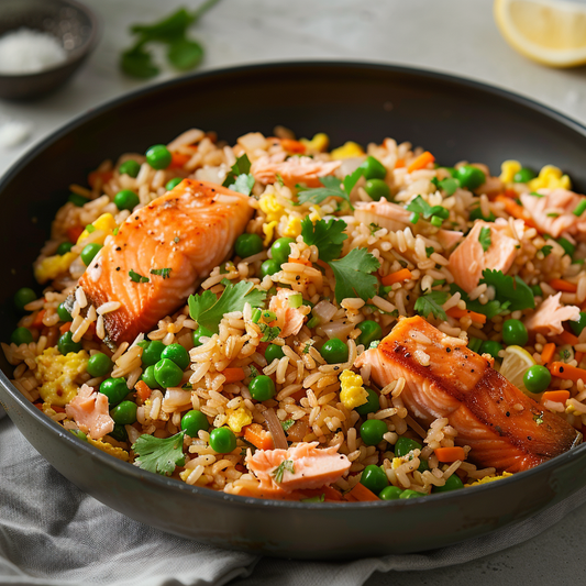 Kid-Friendly Salmon Fried Rice Recipe