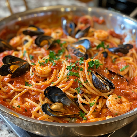 Succulent Spaghetti Seafood Marinara